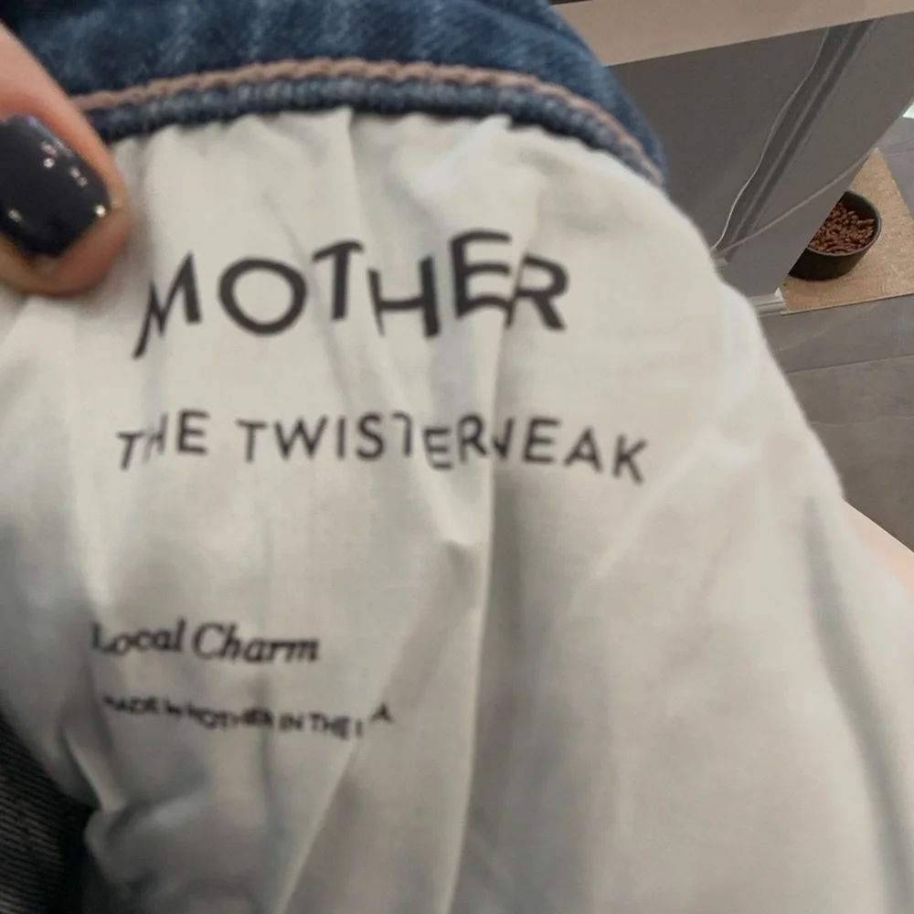 NEW MOTHER twister sneak jean in Local Charm high waisted wide leg NWT size 31 - Picture 5 of 14